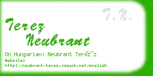 terez neubrant business card